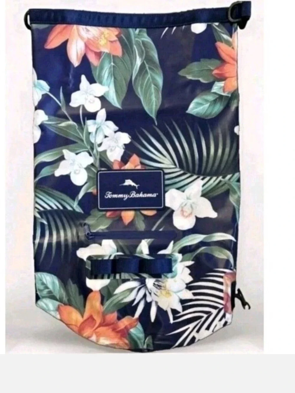Tommy Bahama 20L Waterproof Dry Bag Dark Floral Beach Kayak Marine Backpack NWT